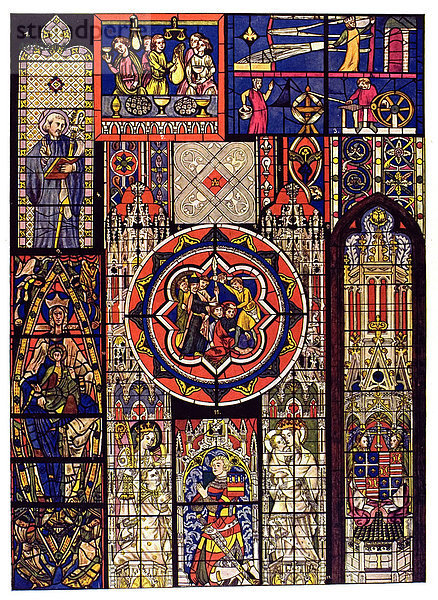 Gotische Glasmalereien  Das Mittelalter  Das mittelalterliche Ornament in Frankreich
