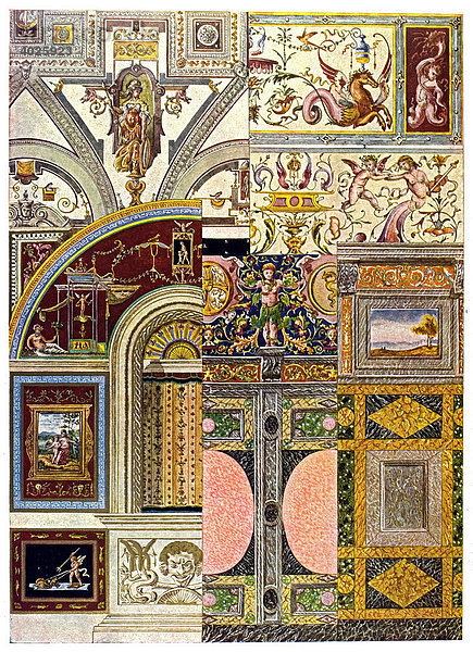 Wanddekorationen  Die Neuzeit  Das italienische Ornament
