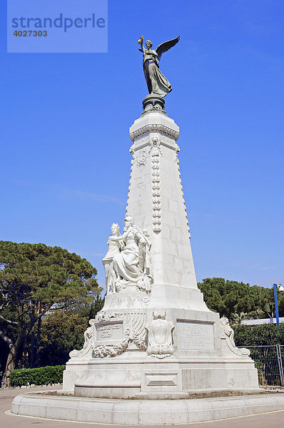 Statue La Ville de Nice a la France  Nizza  Alpes-Maritimes  Provence-Alpes-Cote d'Azur  Südfrankreich  Frankreich  Europa
