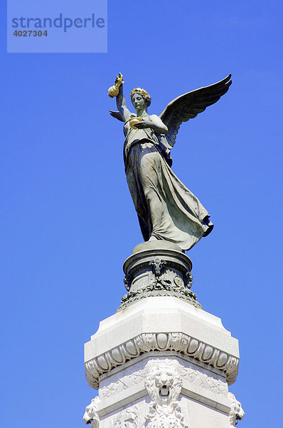 Statue La Ville de Nice a la France  Nizza  Alpes-Maritimes  Provence-Alpes-Cote d'Azur  Südfrankreich  Frankreich  Europa