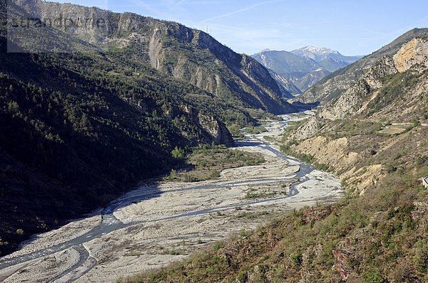 Fluss Var in Schlucht Gorges de Daluis  Alpes-Maritimes  Provence-Alpes-Cote d'Azur  Südfrankreich  Frankreich  Europa