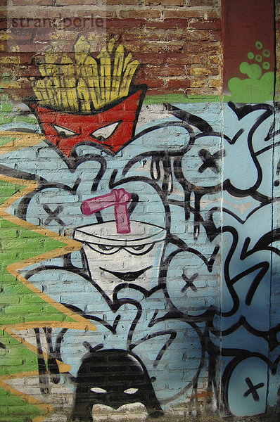 Graffiti in Palermo  Buenos Aires  Argentinien  Südamerika