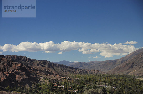 Landschaft bei Tilcara  Jujuy Provinz  Nordargentinien  Südamerika