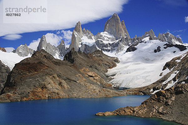 Cerro Chaltén  3375m  Laguna de los Tres  Nationalpark Los Glaciares  Patagonien  Argentinien  Südamerika