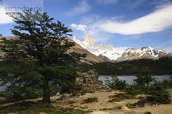 Cerro Chalten  Granitberg  3375m  Nationalpark Los Glaciares  Patagonien  Argentinien  Südamerika