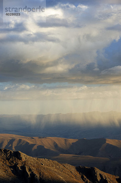 Wetterlage über Cordillera Negra  Anden  Peru  Südamerika