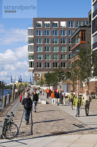 Neue Büro- und Wohngebäude am Kaiserkai  Hafencity  Hafen City  Hamburg  Deutschland  Europa