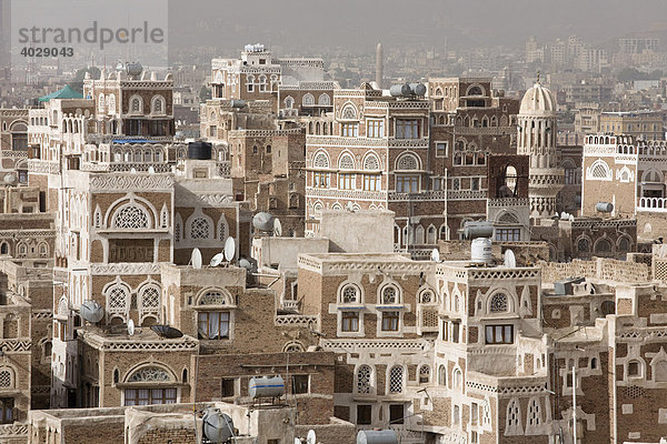 Lehmbauten  Altstadt  Sana´a  Unesco Weltkulturerbe  Jemen  Naher Osten