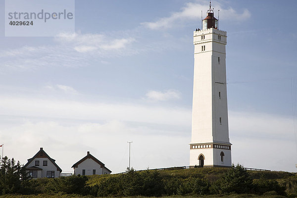 Leuchtturm von Blaavand  Nordsee  Dänemark  Skandinavien  Nordeuropa