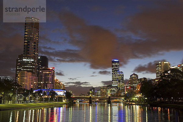 Skyline  Melbourne  Victoria  Australien