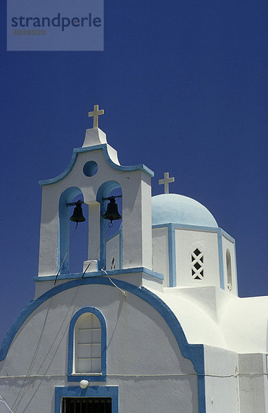 Kirche bei Kamari  Insel Santorin  Griechenland  Europa