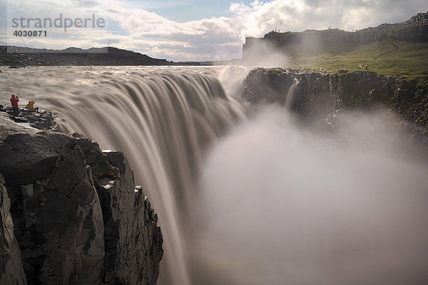 Wasserfall Dettifoss  Island  Europa