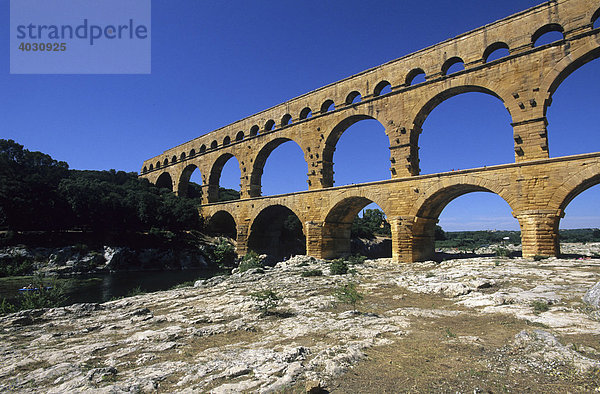 Pont du Gard  Departement Gard  France  Europe