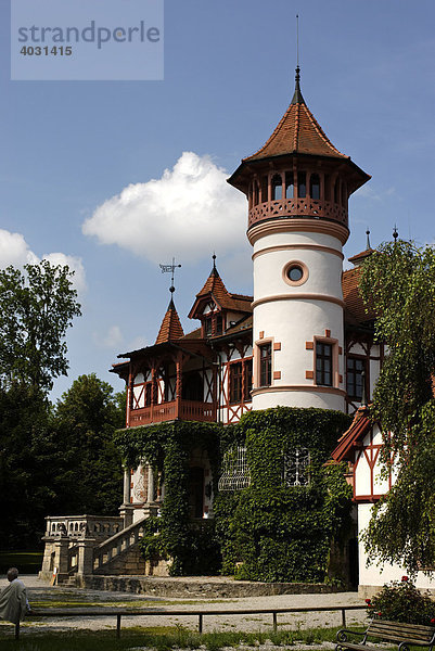 Kurparkschlössl Herrsching  am Ammersee  Pfaffenwinkel  Fünfseenland  Oberbayern  Bayern  Deutschland  Europa