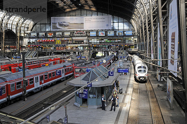 Hauptbahnhof Hamburg  Teilansicht  Hamburg  Deutschland  Europa