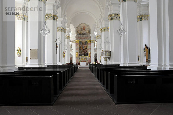 Jesuitenkirche  Innenansicht  Heidelberg  Baden-Württemberg  Deutschland  Europa