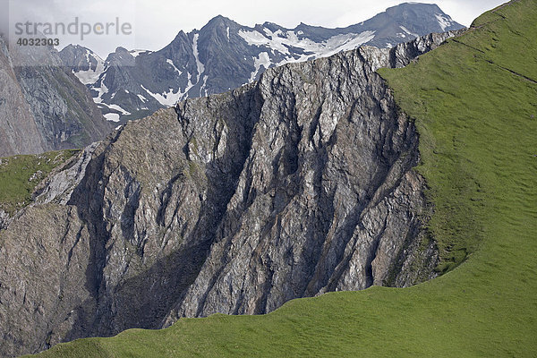 Luftaufnahme Felsen und Erosion am Figerhorn  Schobergruppe  Hohe Tauern  Kalser Tal  Osttirol  Österreich  Europa