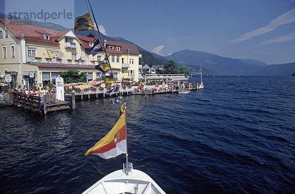 Bug eines Boots am Millstättersee  Millstatt  Kärnten  Österreich  Europa