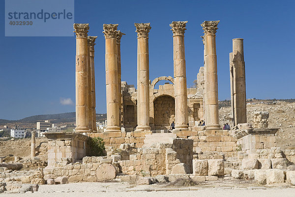 Tempel von Artemis  Gerasa  Jordanien  Südwestasien