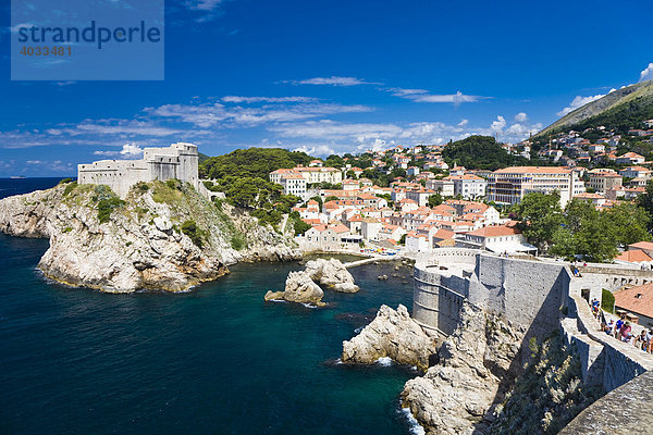 Fort Lovrijenac  Dubrovnik-Neretva  Dalmatien  Kroatien  Europa