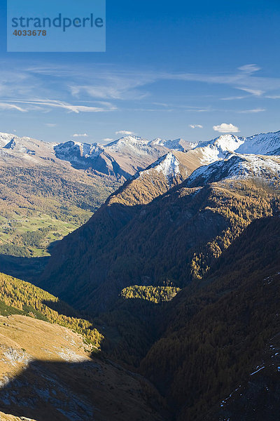 Gebirgslandschaft an der Großglockner Hochalpenstraße  Nationalpark Hohe Tauern  Kärnten  Österreich  Europa