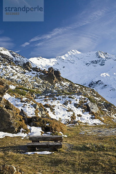 Gebirgslandschaft an der Großglockner Hochalpenstraße  Nationalpark Hohe Tauern  Kärnten  Österreich  Europa