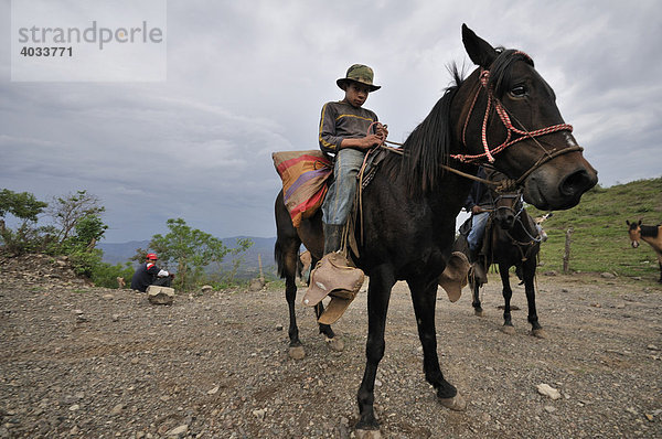Junger Reiter  Esteli  Nicaragua  Zentralamerika
