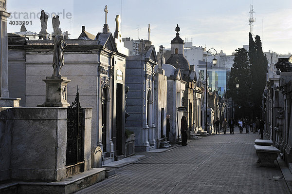 Friedhof La Recoleta  Buenos Aires  Argentinien  Südamerika