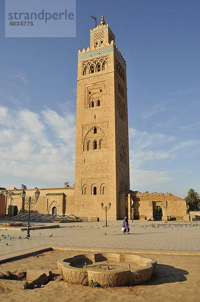 Koutoubiya-Moschee  Marrakesch  Marokko  Afrika