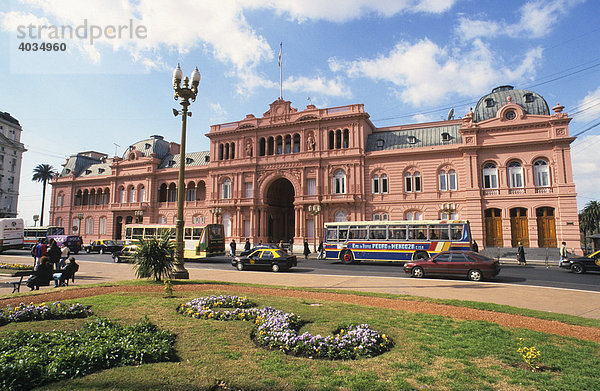 Casa Rosada  Regierungssitz an der Plaza de Mayo  Buenos Aires  Argentinien  Südamerika