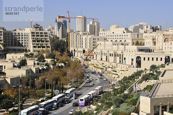 Blick von der Zitadelle über die Neustadt von Jerusalem  Israel  Naher Osten  Orient