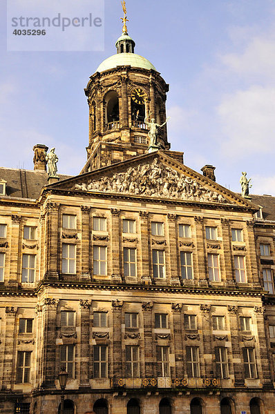 Koninklijk Paleis  ehemaliges Rathaus  Amsterdam  Holland  Niederlande  Europa