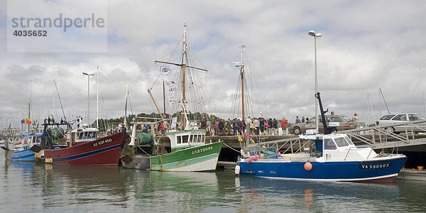 Fischereihafen von La TrinitÈ sur Mer  Morbihan  Bretagne  Frankreich  Europa