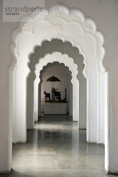 Korridor  Fort Mehrangarh  Jodhpur  Rajasthan  Indien  Südasien