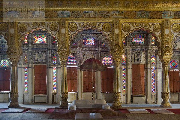 Phool Mahal oder Blumenpalast  Fort Mehrangarh  Jodhpur  Rajasthan  Indien  Südasien