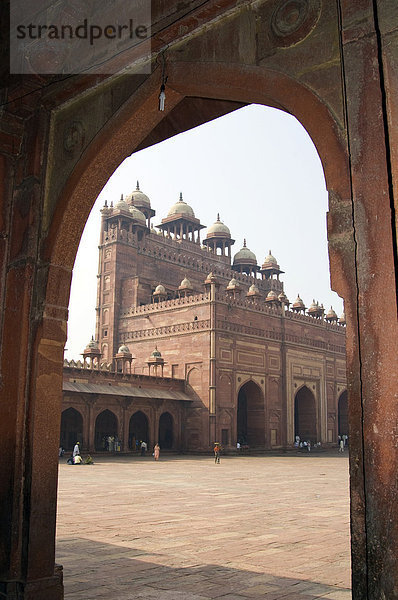 Jama Masjid Moschee  Buland Darwaza Tor  Fatehpur Sikri  Welterbe der UNESCO  Uttar Pradesh  Indien  Südasien