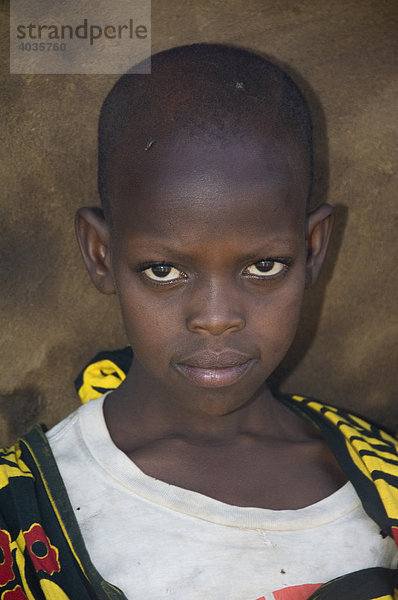 Masai Mädchen  Porträt  Masai Mara  Kenia  Ostafrika  Afrika
