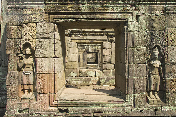 Ruinen der Tempelanlage Preah Khan  Angkor  Welterbe der UNESCO  Siem Reap  Kambodscha
