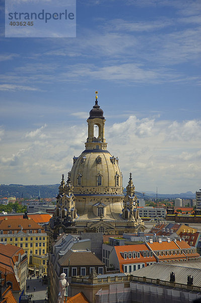 Frauenkirche  Dresden  Freistaat Sachsen  Deutschland  Europa