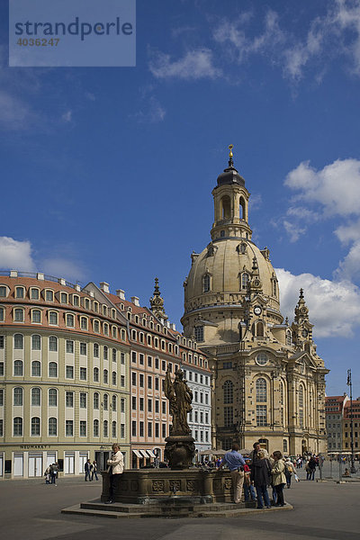 Frauenkirche  Dresden  Freistaat Sachsen  Deutschland  Europa