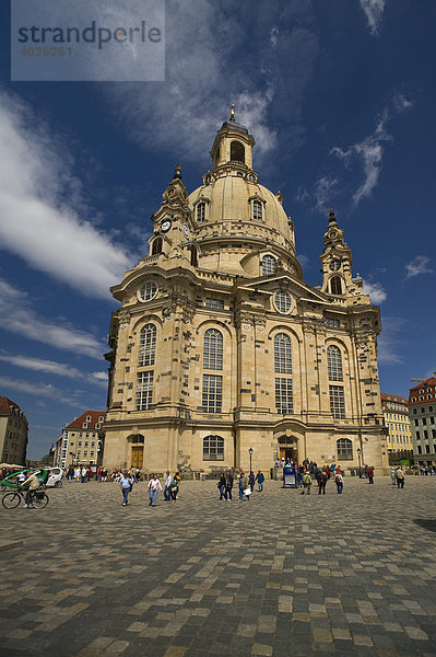 Frauenkirche  Dresden  Freistaat Sachsen  Deutschland  Europa