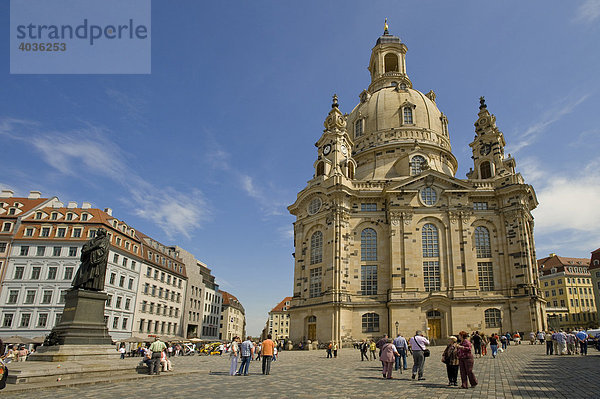 Frauenkirche  Dresden  Freistaat Sachsen  Deutschland  Europa