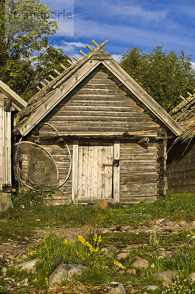 Fischerhäuser von Altja  Lahemaa Nationalpark  Estland  Baltikum  Nordosteuropa