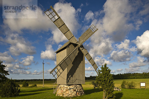 Windmühle  Harju  Hiiumaa  Ostseeinsel  Esttland  Baltikum  Nordosteuropa