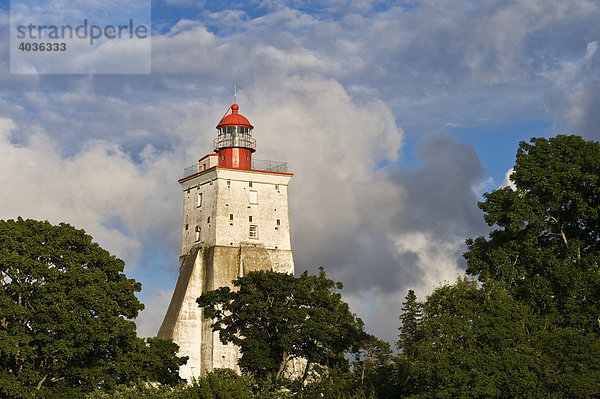 Leuchtturm  Kopu  Die dicke Dame von Hiiumaa  Hiiumaa  Ostseeinsel  Estland  Baltikum  Nordosteuropa