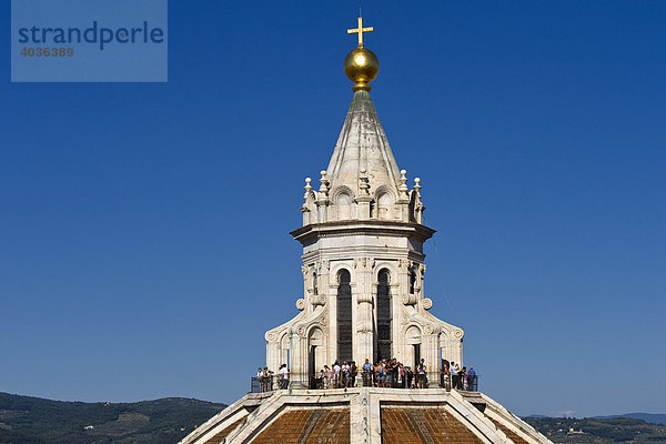 Duomo  Dom  Aussichtsplattform auf der Kuppel vom Dom  Florenz  Firenze  Toskana  Italien  Europa