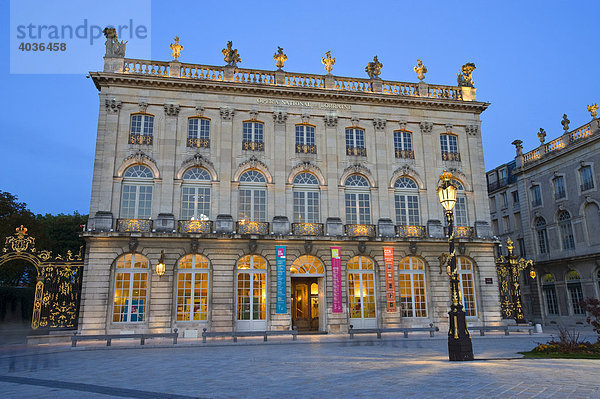 Opera National de Lorraine  Place Stanislas  Nancy  Lothringen  Frankreich  Europa