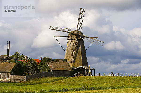 Windmühle  Angla  Saaremaa  Ostseeinsel  Esttland  Baltikum  Nordosteuropa