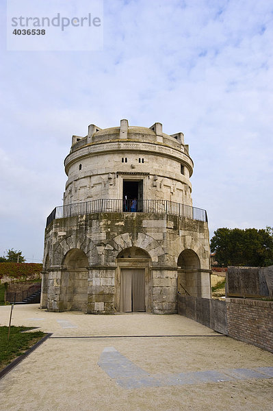 Mausoleo Teodorico  Mausoleum  Ravenna  Emilia Romagna  Emilia Romana  Italien  Europa