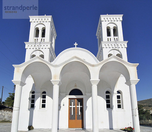 Griechisch orthodoxe Kirche auf Naxos  Kykladen  Griechenland  Europa